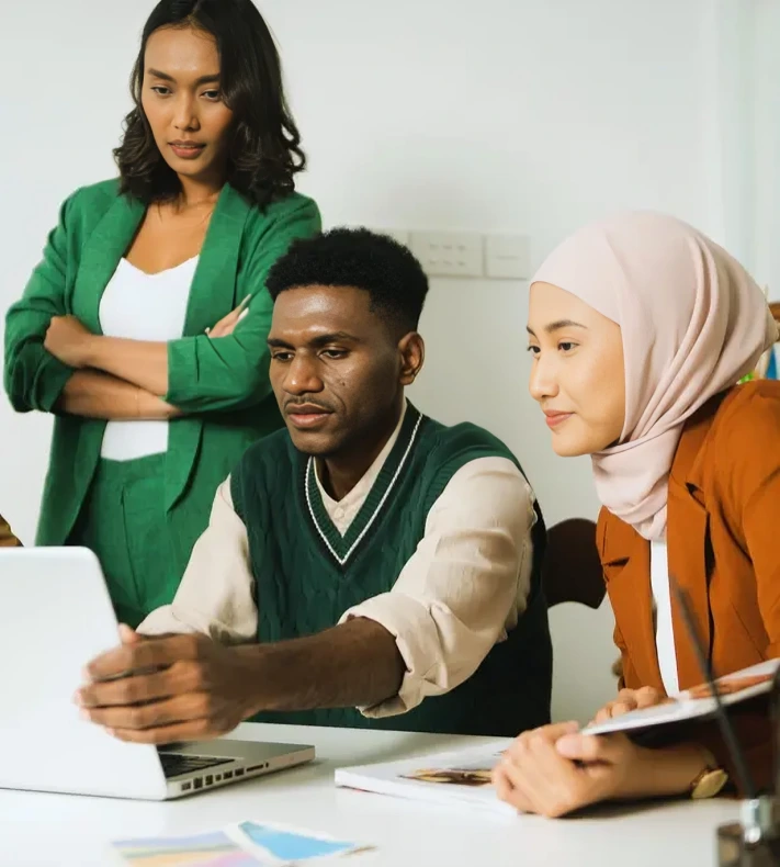 Student holding books